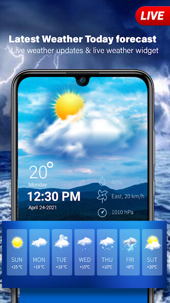 Run android online APK Today Weather forecast : live weather widget from MyAndroid or emulate Today Weather forecast : live weather widget using MyAndroid