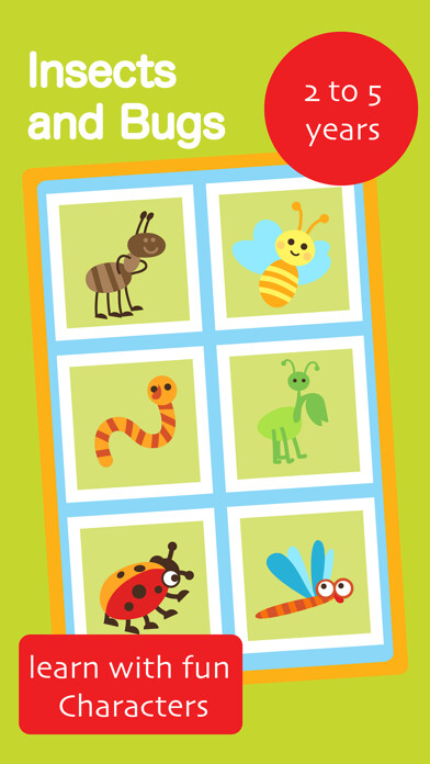 Emulate iPhone app Toddlers Insects - Kids Learn First Words using MyAndroid