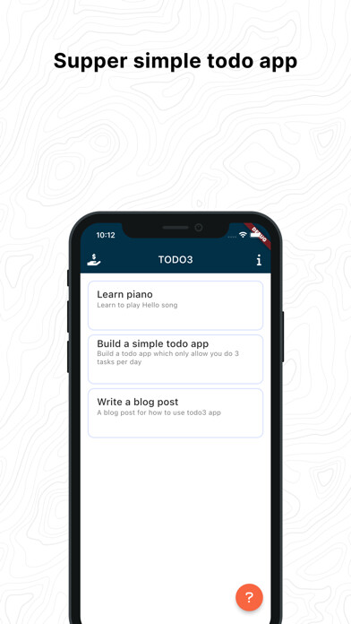 Emulate iPhone app TODO 3: Only 3 tasks per day using MyAndroid Emulate iPhone app TODO 3: Only 3 tasks per day using MyAndroid