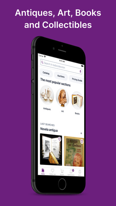 Emulate iPhone app todocoleccion using MyAndroid