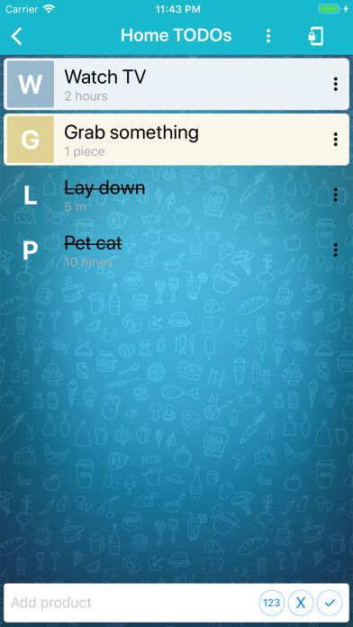 Emulate iPhone app To do list and grocery list using MyAndroid