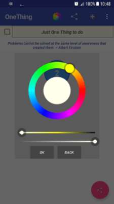Emulate Android APK To-do List: OneThing a day, your tasks list away