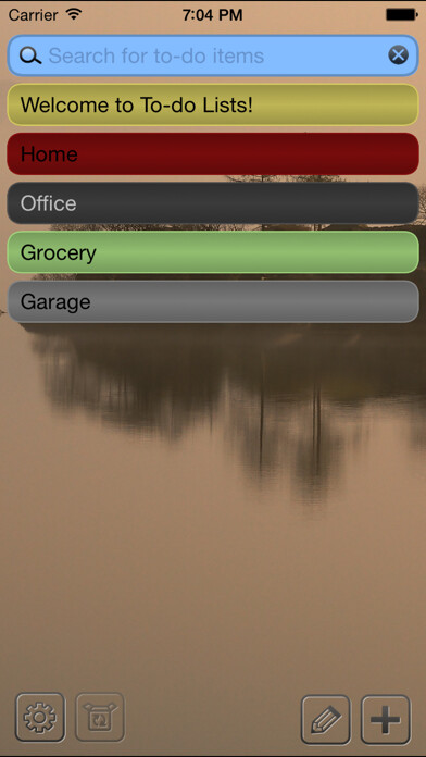 Emulate iPhone app To-do Lists Mobile using MyAndroid