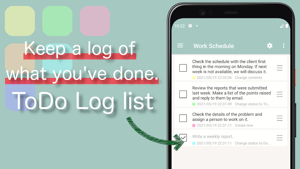 Run android online APK ToDo list with logging, a free from MyAndroid or emulate ToDo list with logging, a free using MyAndroid