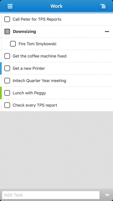 Emulate iPhone app Todo.ly using MyAndroid