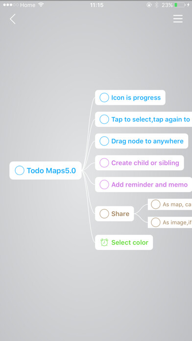 Emulate iPhone app TodoMaps- Mind Map for todo using MyAndroid Emulate iPhone app TodoMaps- Mind Map for todo using MyAndroid