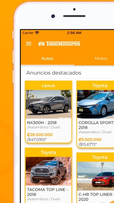 Emulate iPhone app TodoMotores using MyAndroid Emulate iPhone app TodoMotores using MyAndroid
