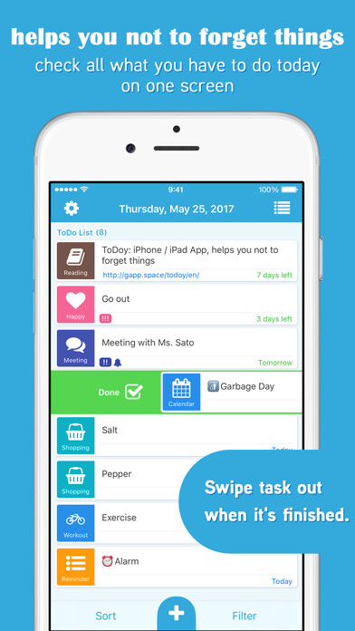 Emulate iPhone app ToDoy - note to self using MyAndroid