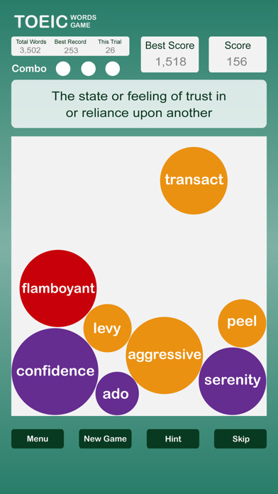 Emulate iPhone app TOEIC Words Game using MyAndroid Emulate iPhone app TOEIC Words Game using MyAndroid