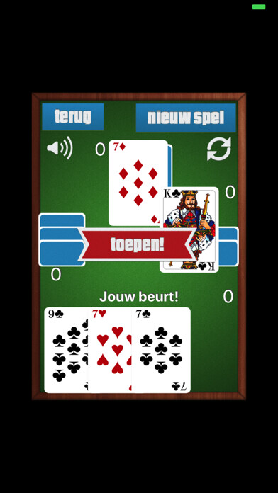 Emulate iPhone app ToepenHD - leukste kaartspel! using MyAndroid