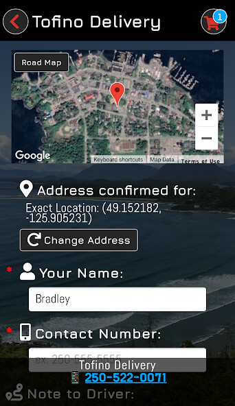 Run android online APK Tofino Delivery from MyAndroid or emulate Tofino Delivery using MyAndroid