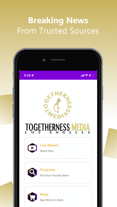 Emulate iPhone app Togetherness Media Los Angeles using MyAndroid Emulate iPhone app Togetherness Media Los Angeles using MyAndroid
