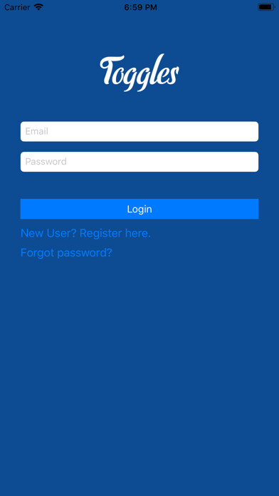 Emulate iPhone app Toggle Tracker using MyAndroid