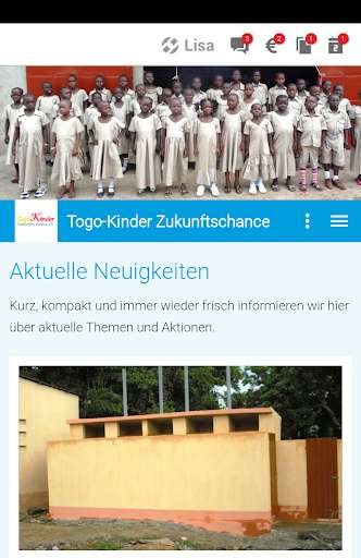 Run android online APK Togo-Kinder Zukunftschance eV from MyAndroid or emulate Togo-Kinder Zukunftschance eV using MyAndroid