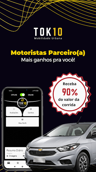 Run android online APK TOK10 Motorista - Ganha mais from MyAndroid or emulate TOK10 Motorista - Ganha mais using MyAndroid