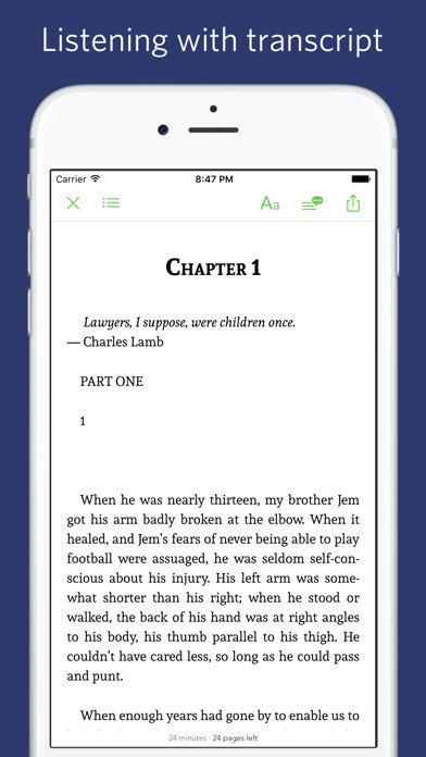 Emulate iPhone app To Kill a Mockingbird - sync transcript using MyAndroid Emulate iPhone app To Kill a Mockingbird - sync transcript using MyAndroid
