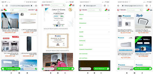Run android online APK TOKO AC JOGJA (Bisa Bayar di Rumah) from MyAndroid or emulate TOKO AC JOGJA (Bisa Bayar di Rumah) using MyAndroid
