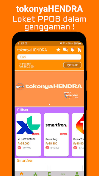 Run android online APK tokonyaHENDRA from MyAndroid or emulate tokonyaHENDRA using MyAndroid