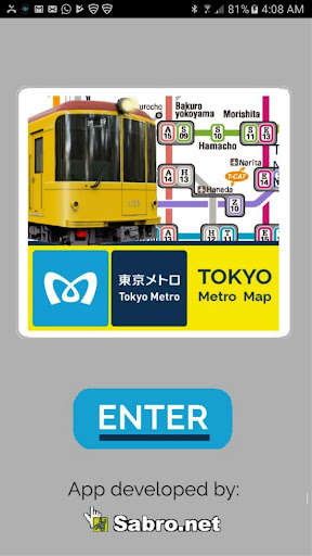 Run android online APK Tokyo Metro Map LITE from MyAndroid or emulate Tokyo Metro Map LITE using MyAndroid