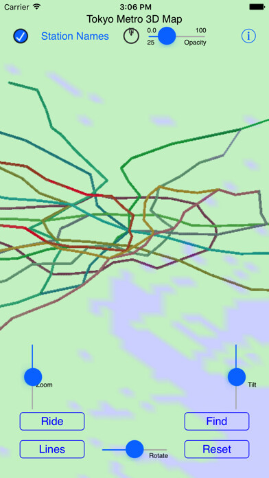 Emulate iPhone app Tokyo Subway 3D Map using MyAndroid Emulate iPhone app Tokyo Subway 3D Map using MyAndroid