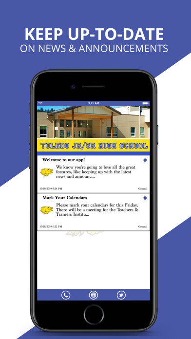 Emulate iPhone app Toledo Jr/Sr High School using MyAndroid Emulate iPhone app Toledo Jr/Sr High School using MyAndroid
