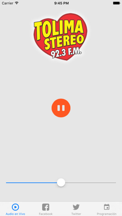 Emulate iPhone app Tolima Fm Stereo using MyAndroid Emulate iPhone app Tolima Fm Stereo using MyAndroid