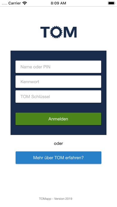 Emulate iPhone app TOM App using MyAndroid