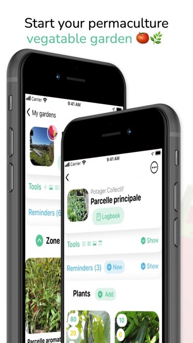 Emulate iPhone app Tomate & Basilic- Permaculture using MyAndroid