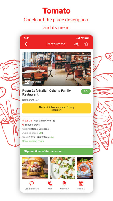 Emulate iPhone app Tomato - Ukrainian Restaurants using MyAndroid Emulate iPhone app Tomato - Ukrainian Restaurants using MyAndroid