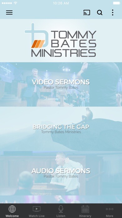 Emulate iPhone app Tommy Bates Ministries using MyAndroid Emulate iPhone app Tommy Bates Ministries using MyAndroid