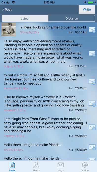 Emulate iPhone app TomTalk - chatting, blind date using MyAndroid