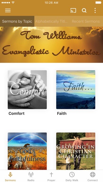 Emulate iPhone app Tom Williams Ministries using MyAndroid Emulate iPhone app Tom Williams Ministries using MyAndroid