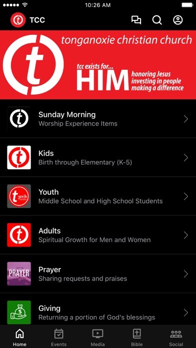 Emulate iPhone app Tonganoxie Christian Church using MyAndroid Emulate iPhone app Tonganoxie Christian Church using MyAndroid
