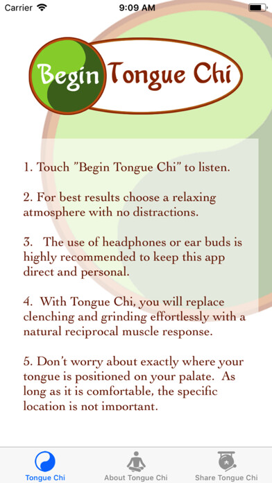 Emulate iPhone app Tongue Chi TMJ Relief using MyAndroid Emulate iPhone app Tongue Chi TMJ Relief using MyAndroid