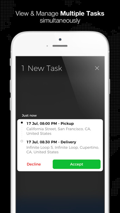 Emulate iPhone app Tookan Agent using MyAndroid