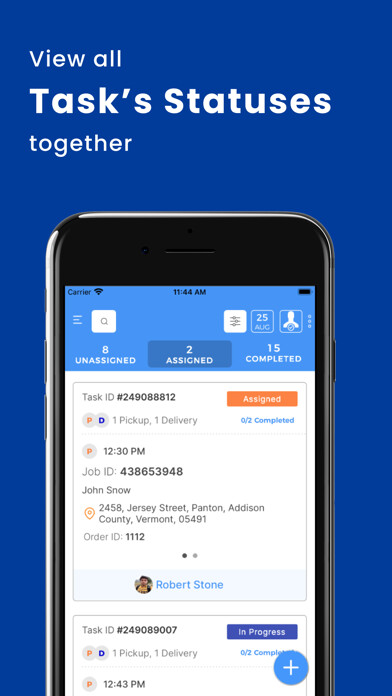 Emulate iPhone app Tookan Manager using MyAndroid