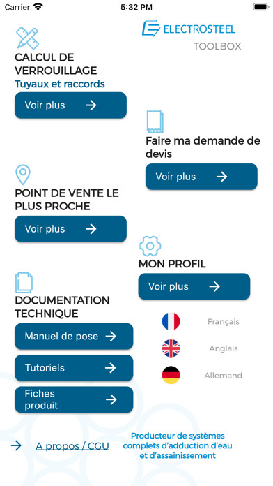 Emulate iPhone app TOOLBOX by ELECTROSTEEL using MyAndroid Emulate iPhone app TOOLBOX by ELECTROSTEEL using MyAndroid