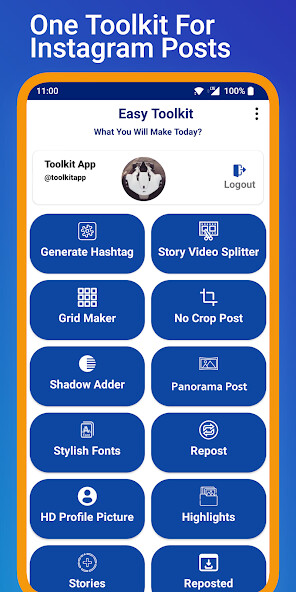 Run android online APK Toolkit for Instagram - Easy Toolkit from MyAndroid or emulate Toolkit for Instagram - Easy Toolkit using MyAndroid Run android online APK Toolkit for Instagram - Easy Toolkit from MyAndroid or emulate Toolkit for Instagram - Easy Toolkit using MyAndroid