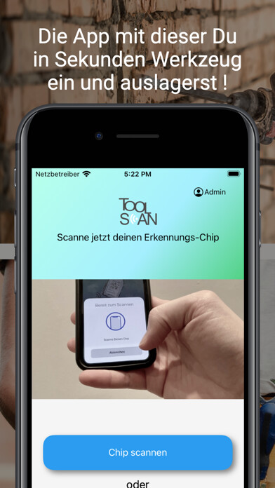 Emulate iPhone app ToolScan - Werkzeugverwaltung using MyAndroid Emulate iPhone app ToolScan - Werkzeugverwaltung using MyAndroid
