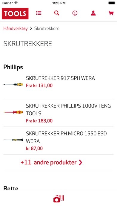 Emulate iPhone app TOOLS Sverige using MyAndroid