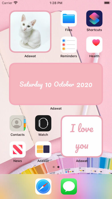 Emulate iPhone app Tools - Widgets Maker using MyAndroid