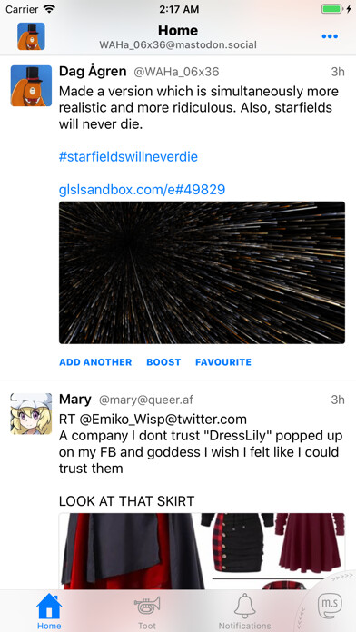 Emulate iPhone app Toot! for Mastodon using MyAndroid Emulate iPhone app Toot! for Mastodon using MyAndroid