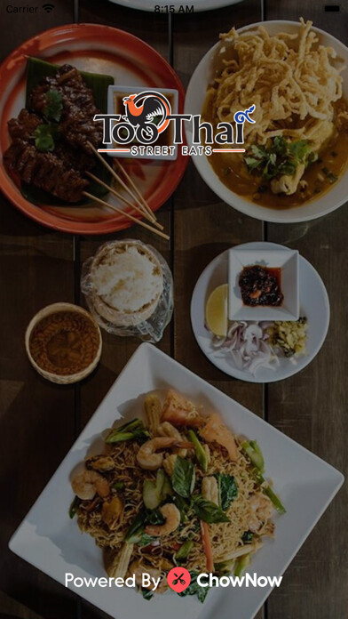 Emulate iPhone app Too Thai Street Eats using MyAndroid