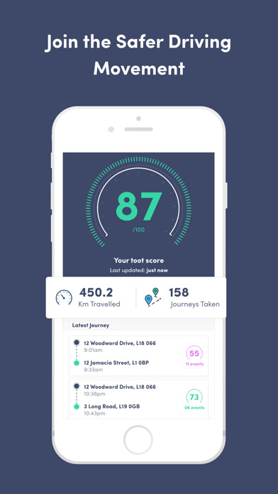 Emulate iPhone app toot - safer driving using MyAndroid