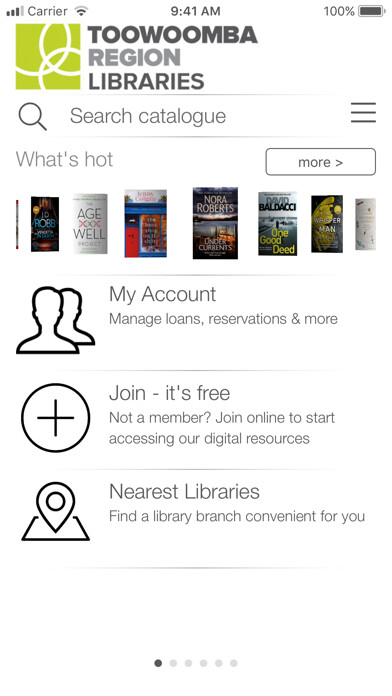 Emulate iPhone app Toowoomba Region Libraries using MyAndroid Emulate iPhone app Toowoomba Region Libraries using MyAndroid