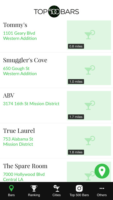 Emulate iPhone app Top500Bars using MyAndroid Emulate iPhone app Top500Bars using MyAndroid