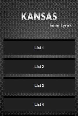 Emulate Android APK TOP 50 KANSAS Lyrics