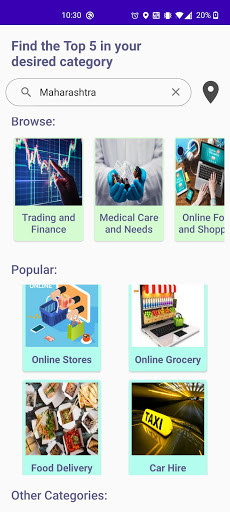 Run android online APK Top 5 India - Explore Top 5 services in your state from MyAndroid or emulate Top 5 India - Explore Top 5 services in your state using MyAndroid Run android online APK Top 5 India - Explore Top 5 services in your state from MyAndroid or emulate Top 5 India - Explore Top 5 services in your state using MyAndroid