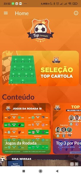 Run android online APK Top Cartola FC from MyAndroid or emulate Top Cartola FC using MyAndroid