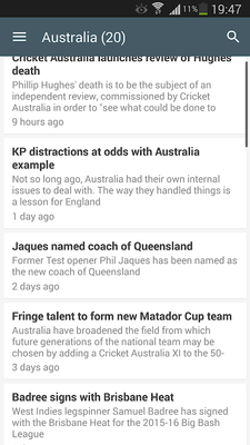 Emulate Android APK Top Cricket news